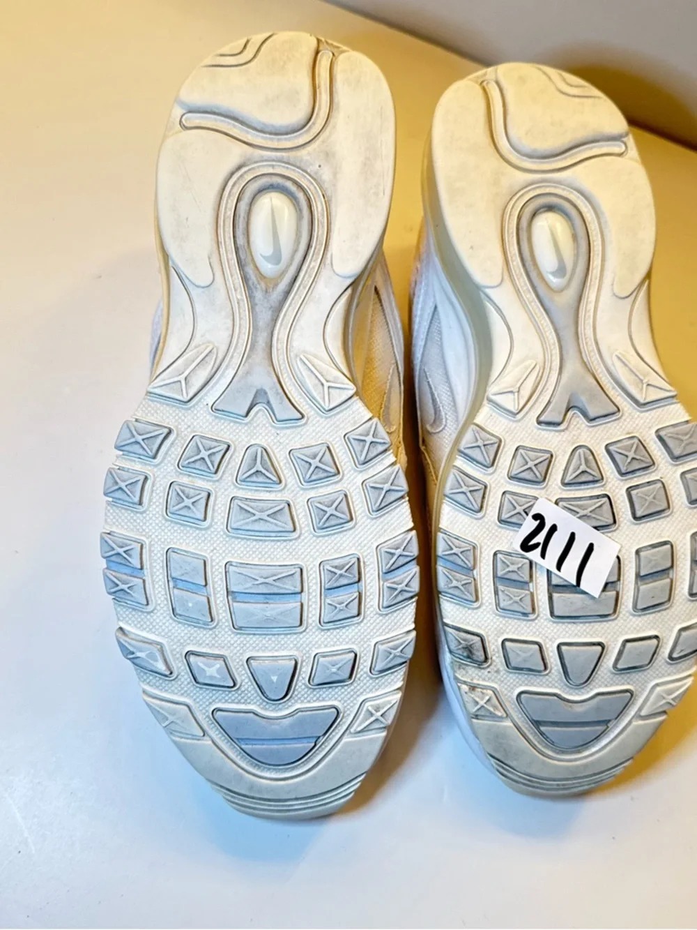 Nike White/Cream Air Max 97 Sneakers